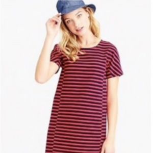 J.Crew | Striped T-Shirt Dress | Navy & Blue